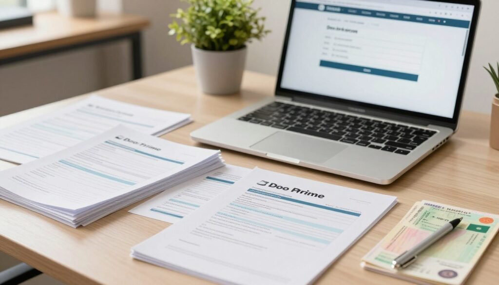 Doo Prime account opening documents